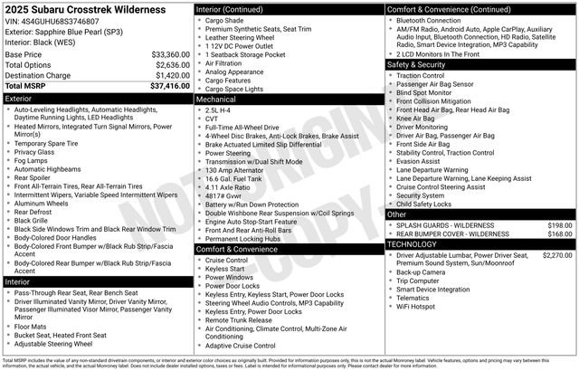 Used 2025 Subaru Crosstrek 2.5i Wilderness image 5