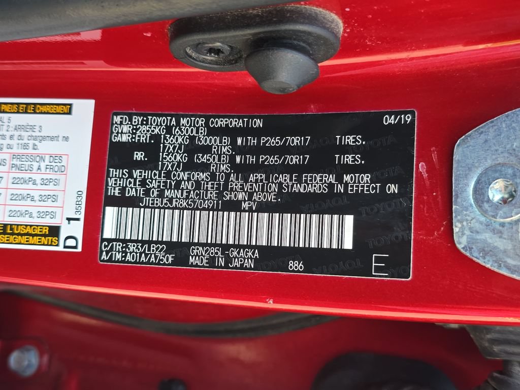 Certified 2019 Toyota 4Runner SR5 Premium AWD/4WD image 40