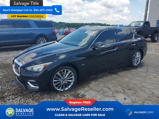 Used 2018 INFINITI Q50 Luxe w/ Essential Package (3.0T Luxe)
