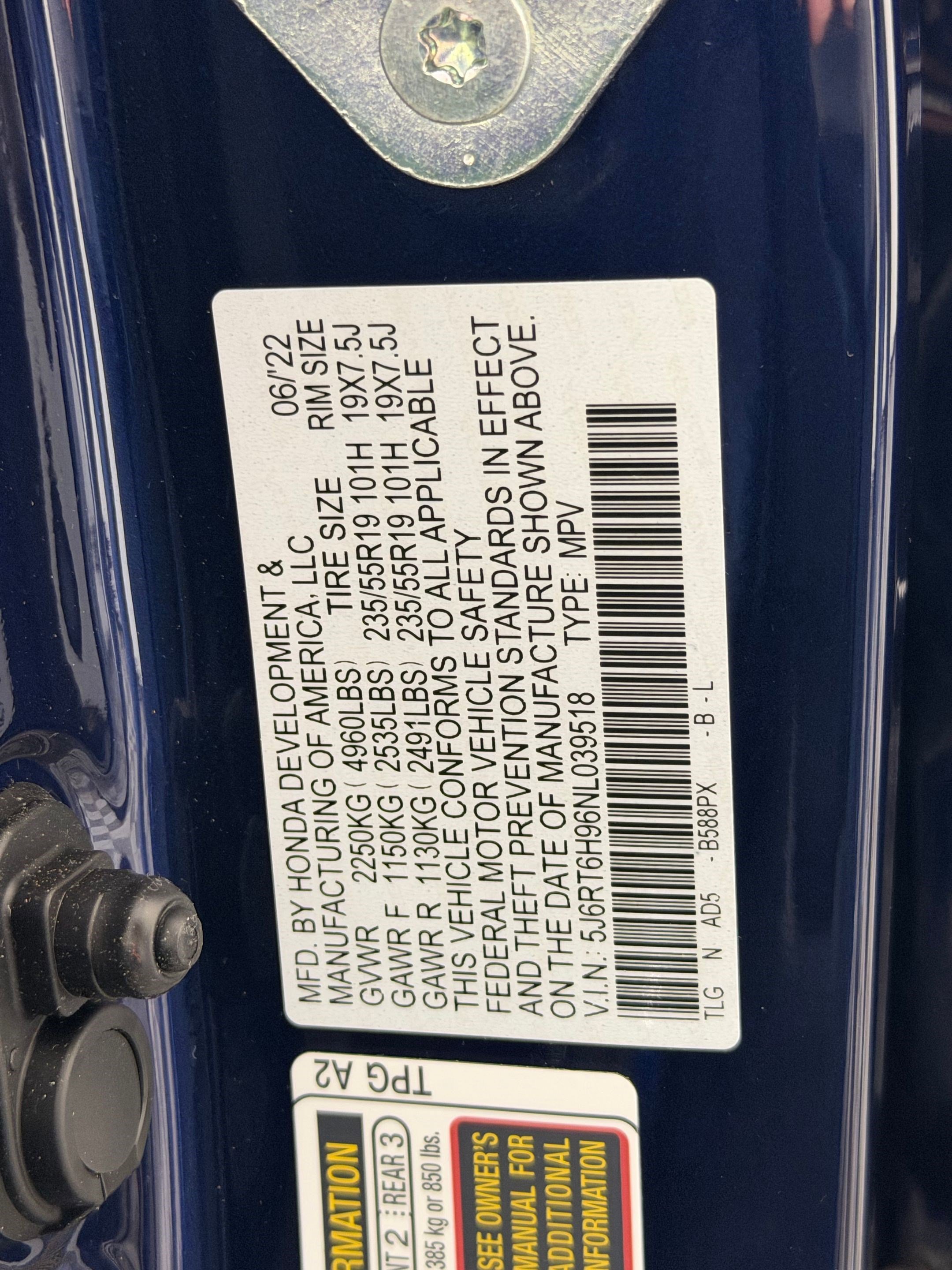 Used 2022 Honda CR-V Touring image 19