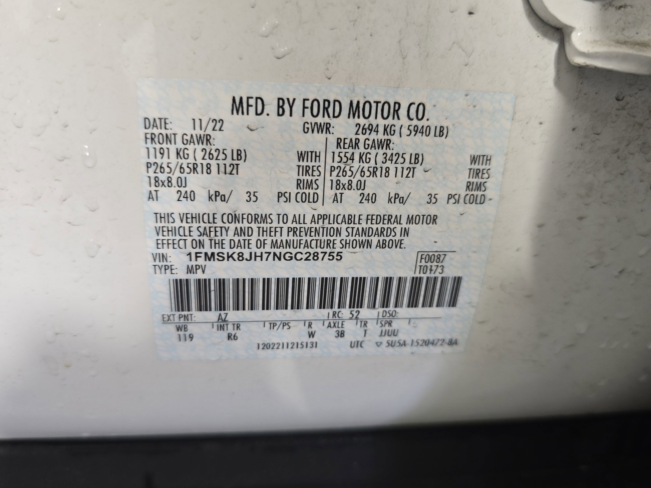 Used 2022 Ford Explorer Timberline w/ Timberline Technology Package image 16