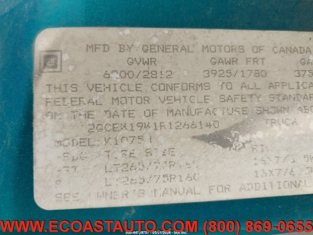 Used 1994 Chevrolet Silverado 1500 4x4 Extended Cab image 16