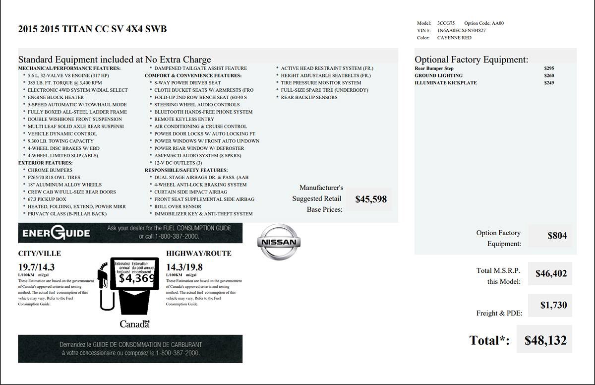 Used 2015 Nissan Titan SV image 4