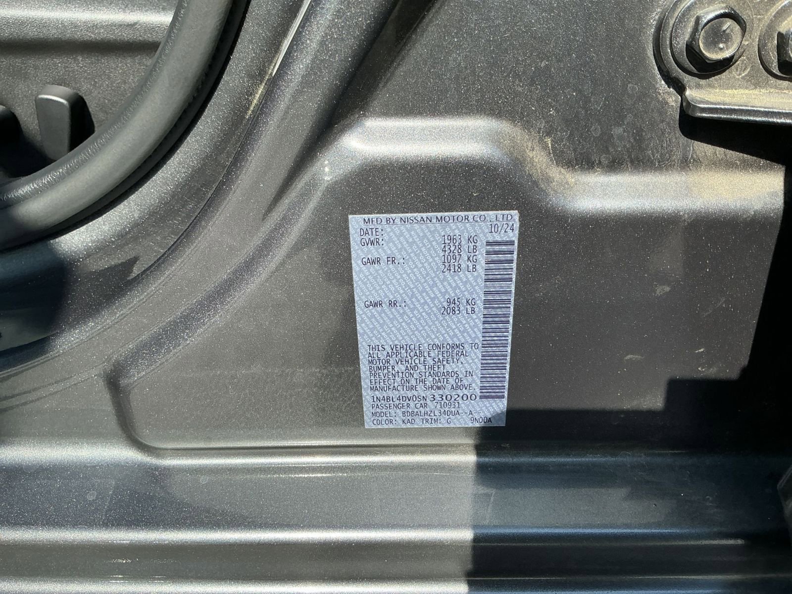 Used 2025 Nissan Altima 2.5 SV FWD image 23