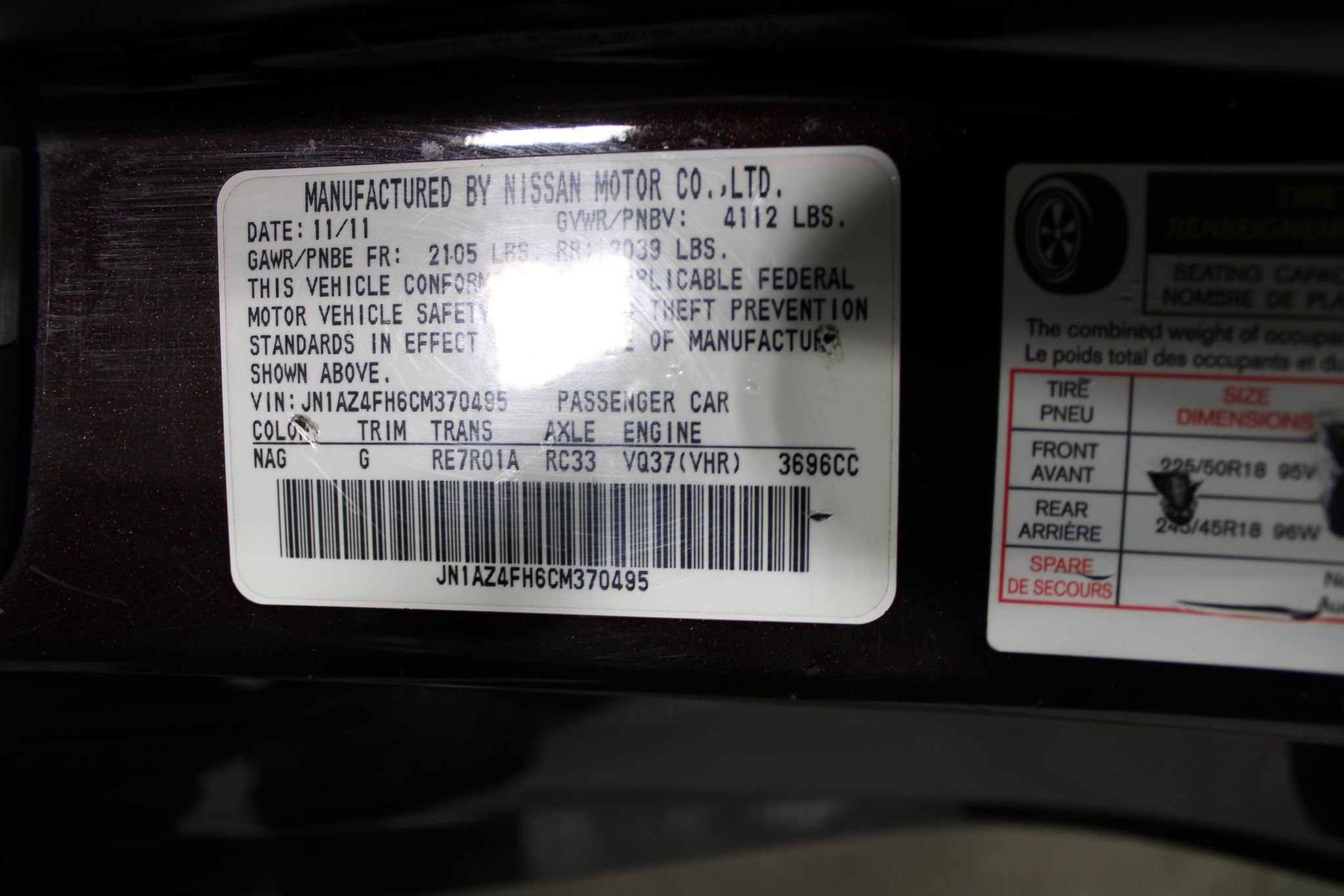 Used 2012 Nissan 370Z Roadster RWD image 35