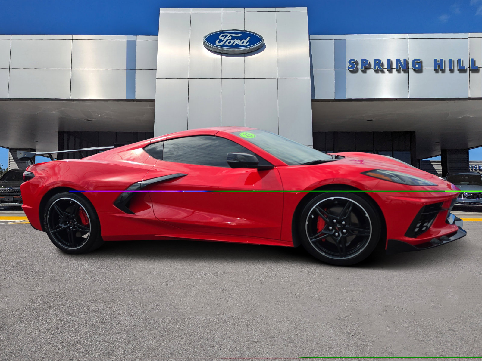 Used 2023 Chevrolet Corvette Stingray Preferred Cpe w/ Engine Appearance Package RWD image 1