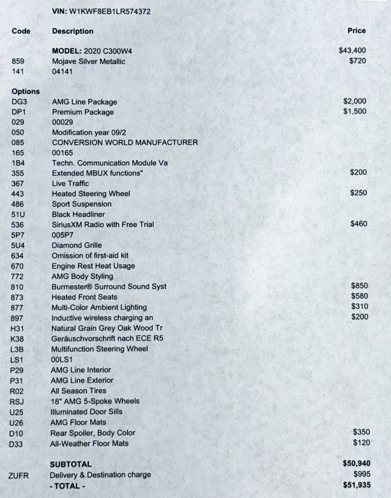 Used 2020 Mercedes-Benz C 300 4MATIC Sedan image 2