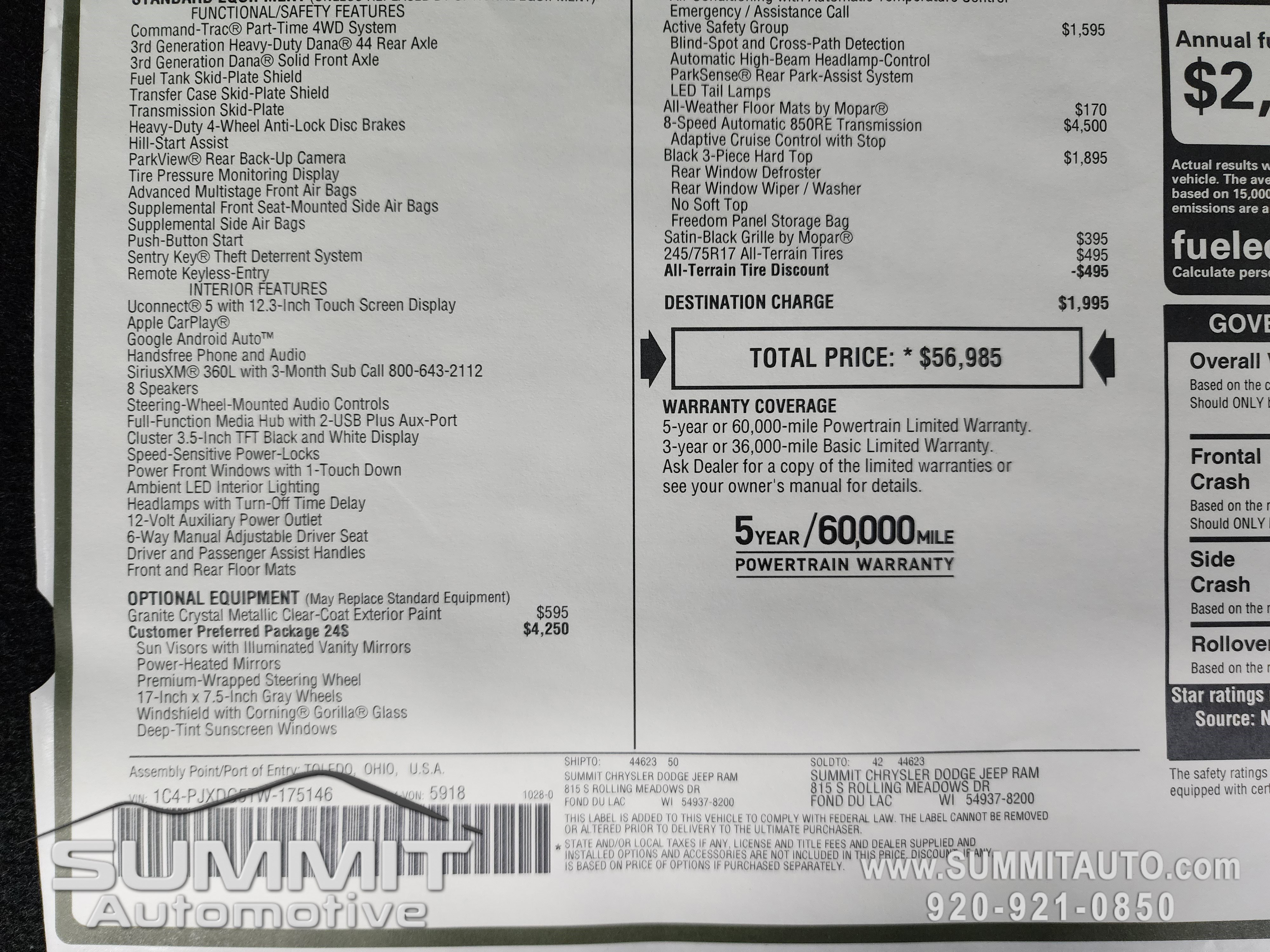 New 2026 Jeep Wrangler Sport S image 28