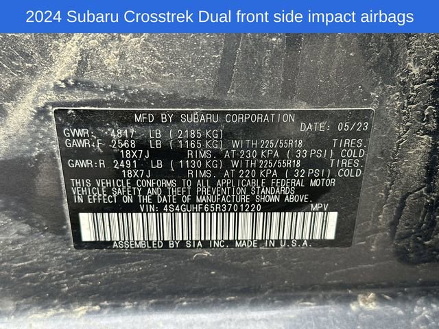 Used 2024 Subaru Crosstrek 2.5i Sport AWD/4WD image 19