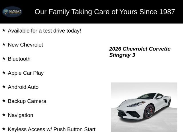 New 2026 Chevrolet Corvette Stingray Coupe w/ Z51 Performance Package image 9