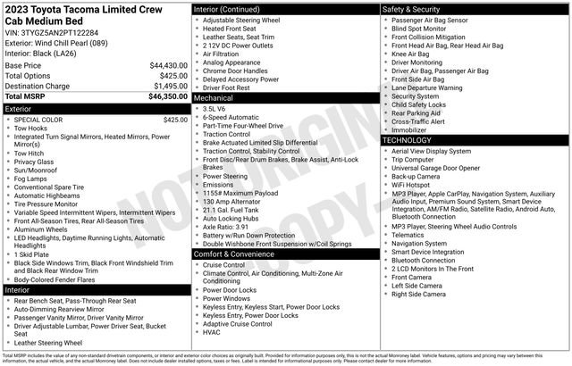Certified 2023 Toyota Tacoma Limited AWD/4WD image 34