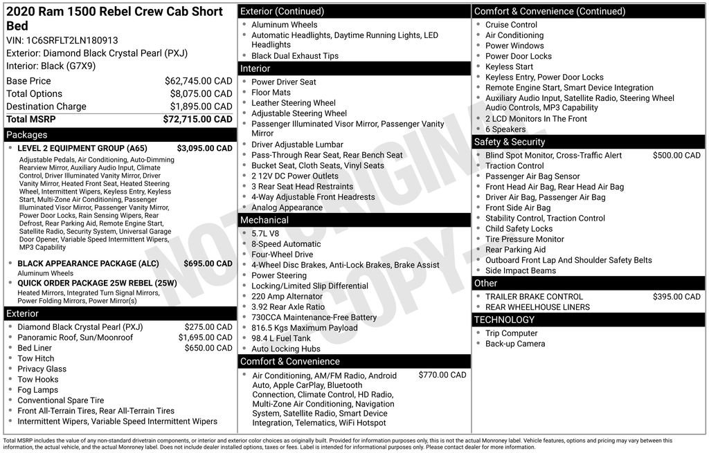 Used 2020 RAM 1500 Rebel w/ Level 2 Equipment Group image 38