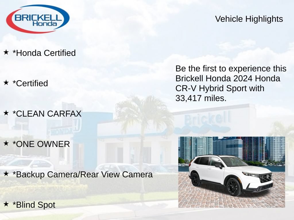 Certified 2024 Honda CR-V Sport image 9