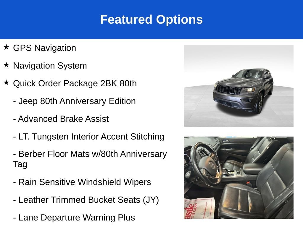 Used 2021 Jeep Grand Cherokee Limited w/ Quick Order Package 28K 80th AWD/4WD image 3