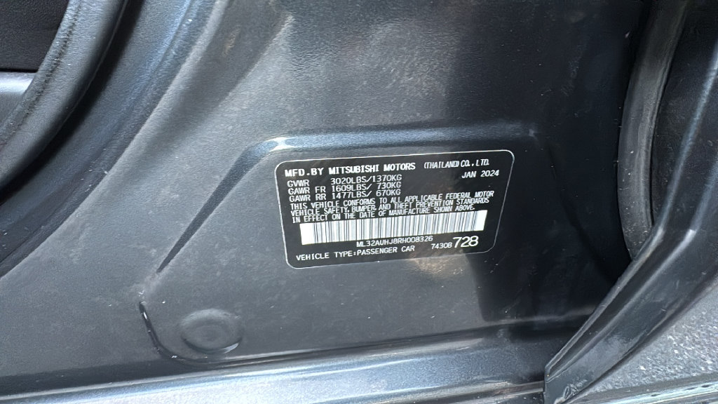 Used 2024 Mitsubishi Mirage ES FWD image 32