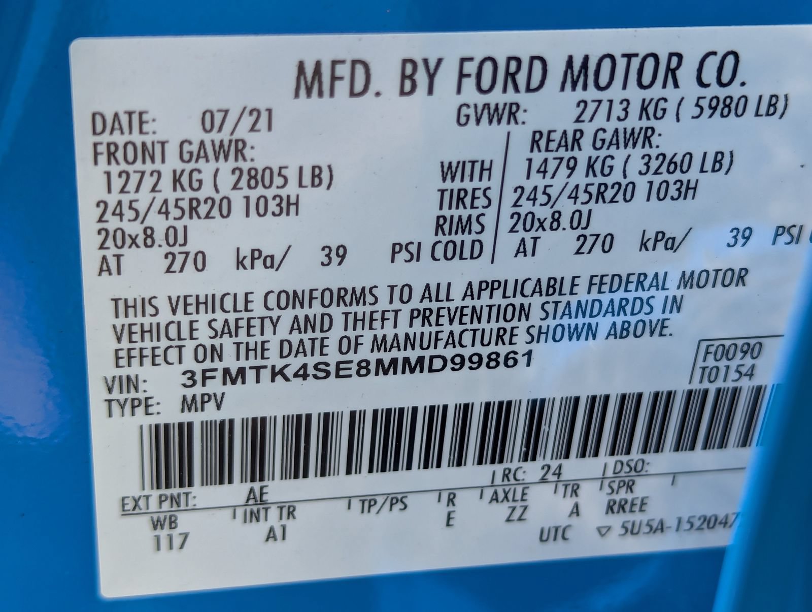 Certified 2021 Ford Mustang Mach-E GT AWD/4WD image 33