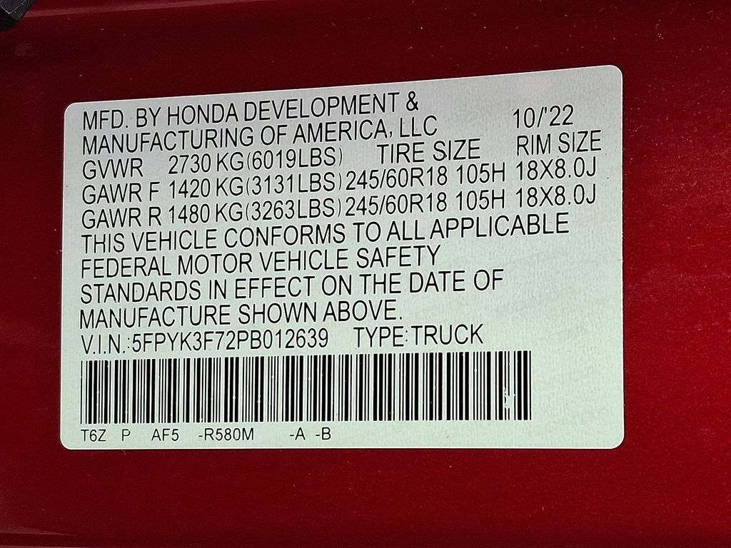 Used 2023 Honda Ridgeline RTL-E image 27