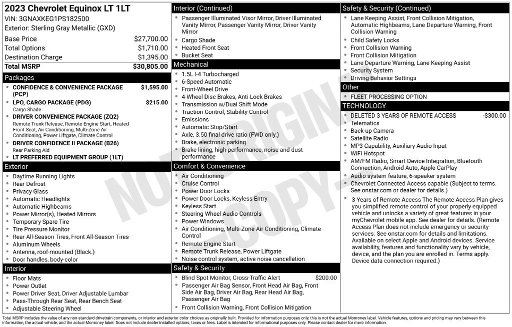 Used 2023 Chevrolet Equinox LT FWD image 17