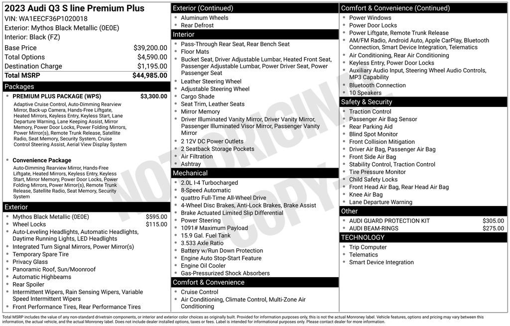 Used 2023 Audi Q3 2.0T Premium Plus w/ Premium Plus Package image 40