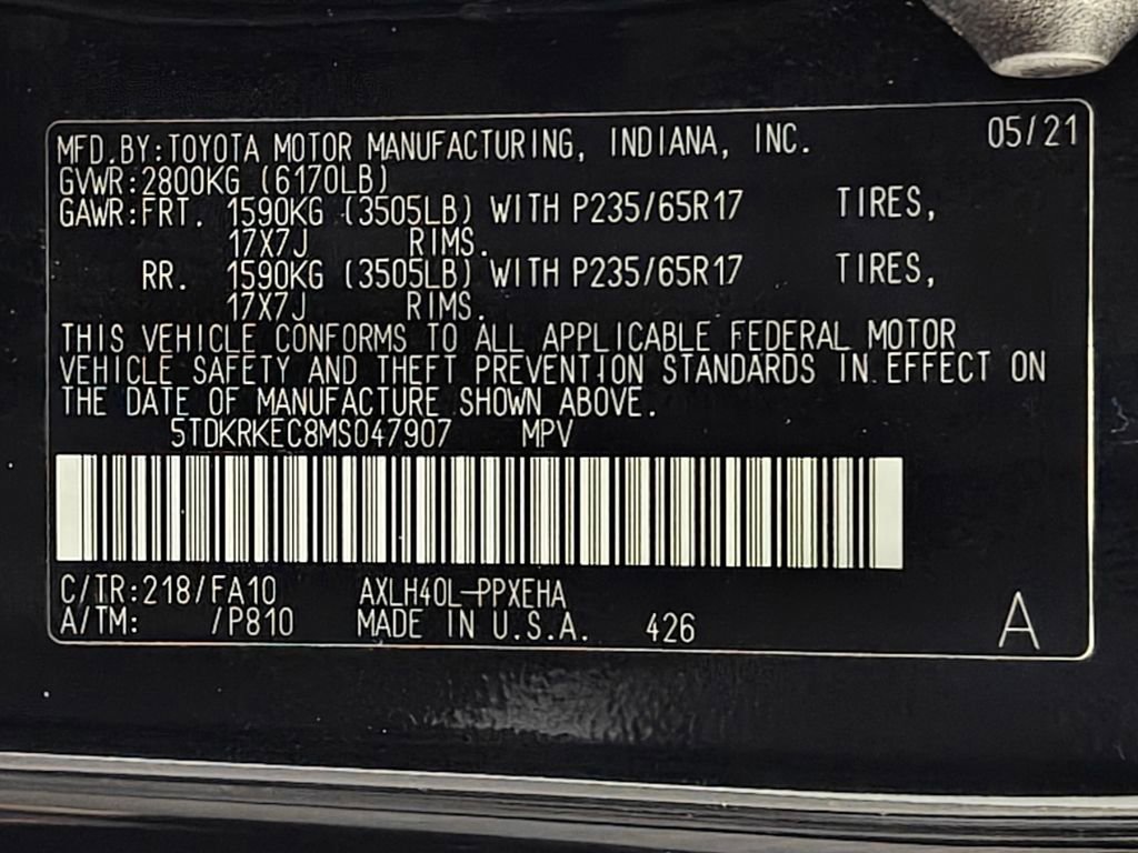 Used 2021 Toyota Sienna LE FWD image 57