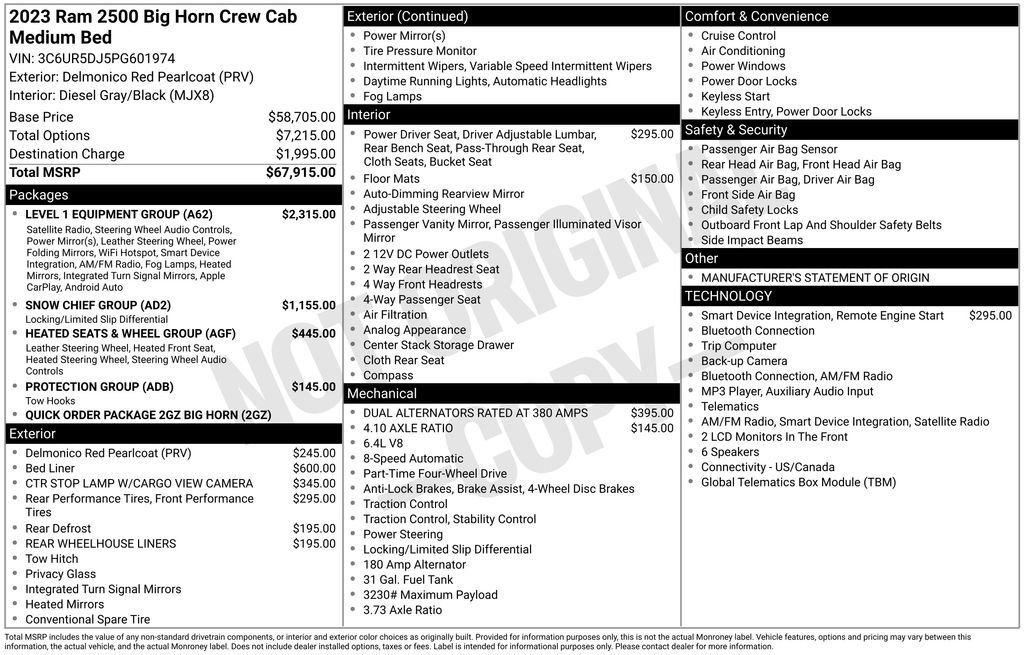 Used 2023 RAM 2500 Big Horn w/ Level 1 Equipment Group AWD/4WD image 19