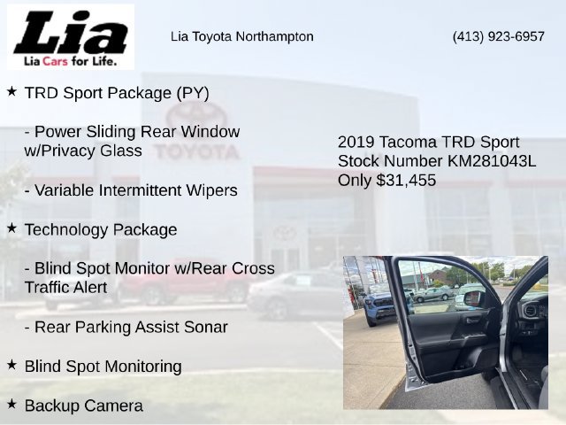 Used 2019 Toyota Tacoma TRD Sport w/ Technology Package AWD/4WD image 14