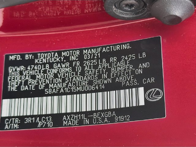 Used 2021 Lexus ES 300h Ultra Luxury w/ Accessory Package 2 FWD image 43