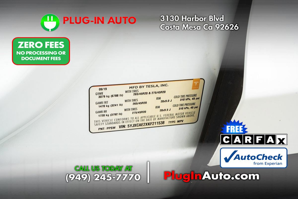 Used 2019 Tesla Model X Long Range AWD/4WD image 11