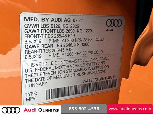 Certified 2022 Audi Q3 2.0T Premium Plus w/ Premium Plus Package AWD/4WD image 35
