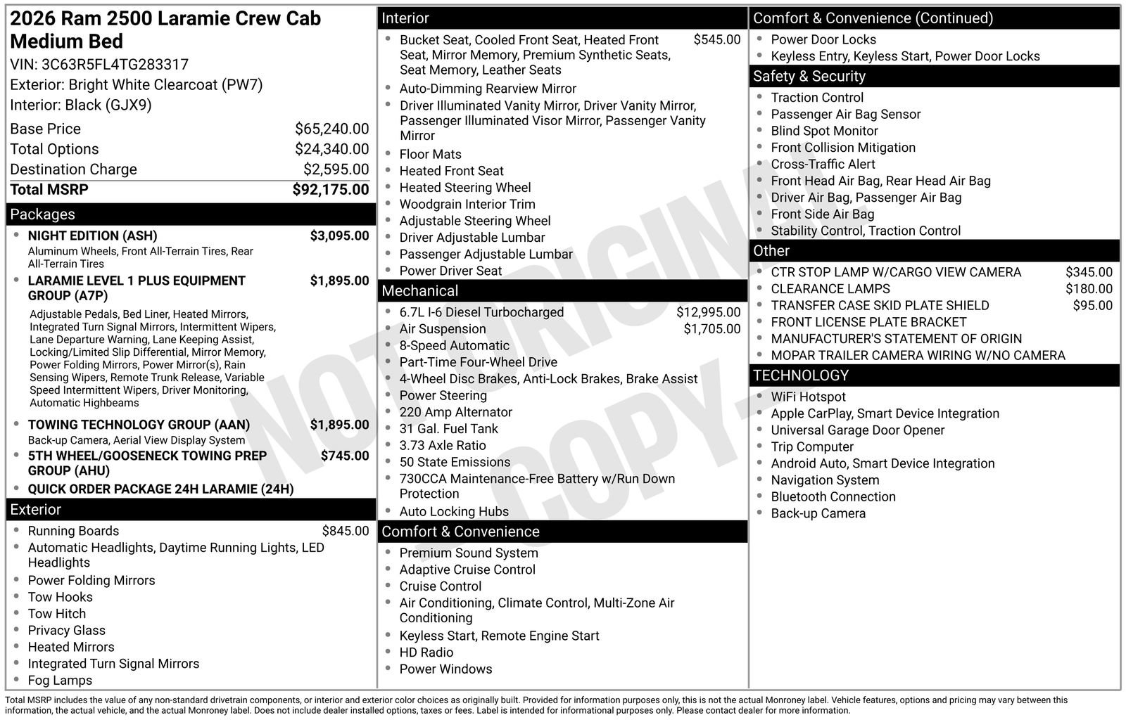 New 2026 RAM 2500 Laramie w/ Night Edition image 27