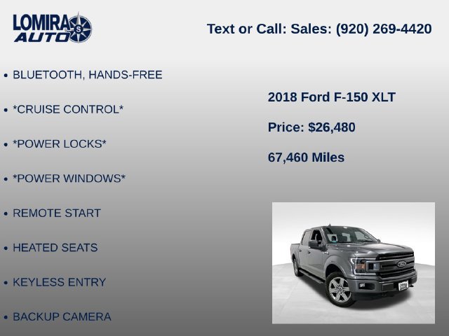 Used 2018 Ford F150 XLT w/ Equipment Group 302A Luxury AWD/4WD image 33