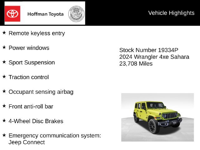 Used 2024 Jeep Wrangler Unlimited Sahara AWD/4WD image 15
