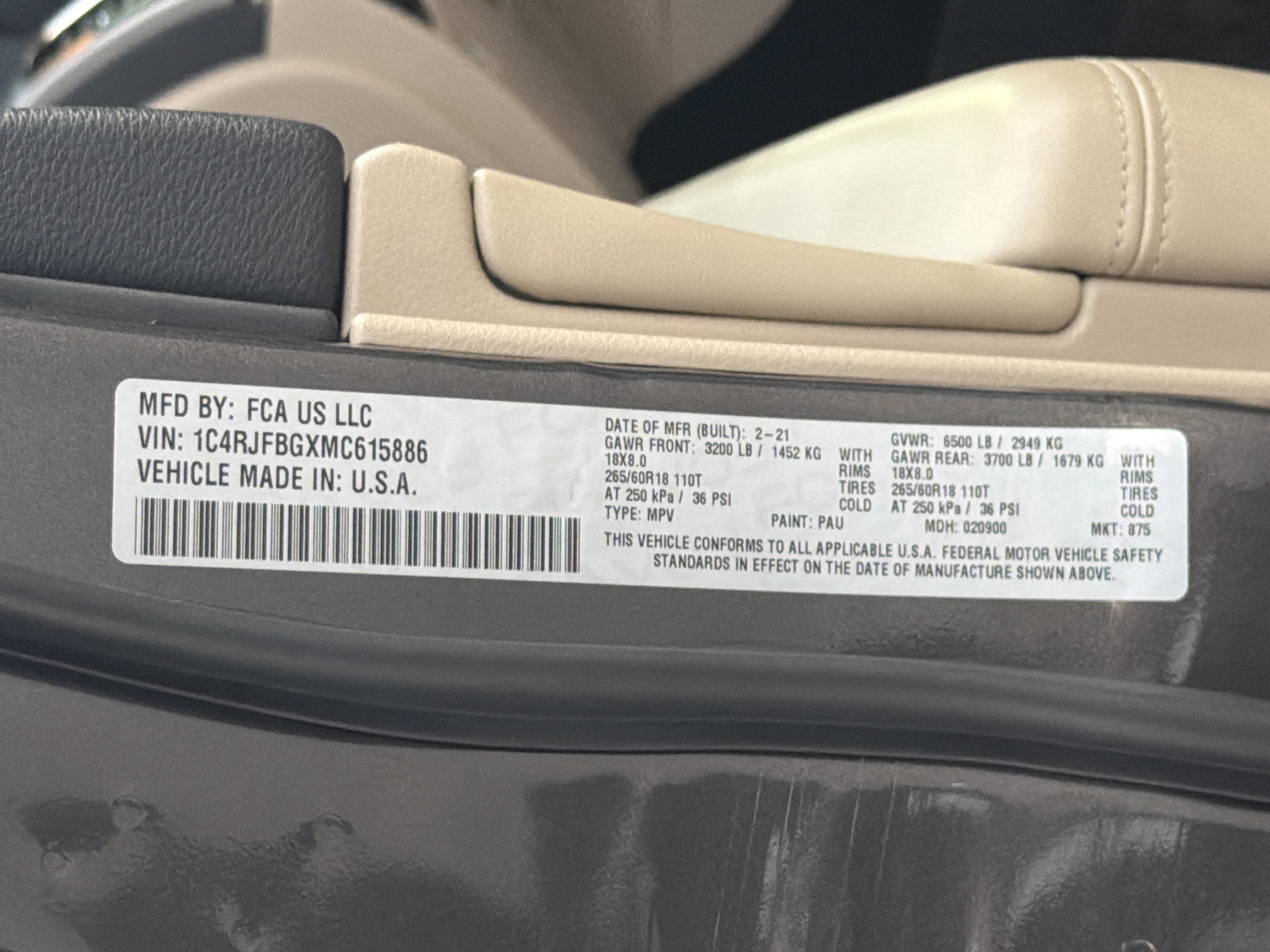 Used 2021 Jeep Grand Cherokee Limited w/ Premium Lighting Group AWD/4WD image 35