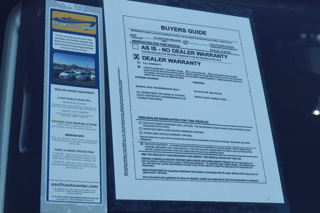 Used 2023 Jeep Gladiator Mojave w/ LED Lighting Group image 59