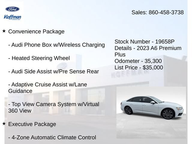 Used 2023 Audi A6 Premium Plus w/ Premium Plus Package AWD/4WD image 5