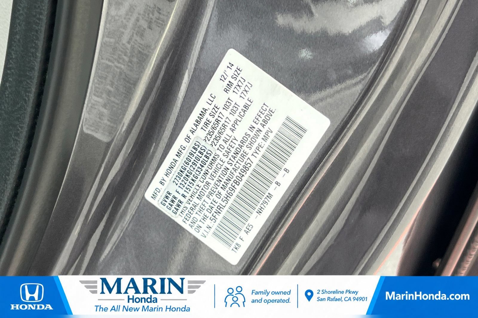 Used 2015 Honda Odyssey EX-L image 36