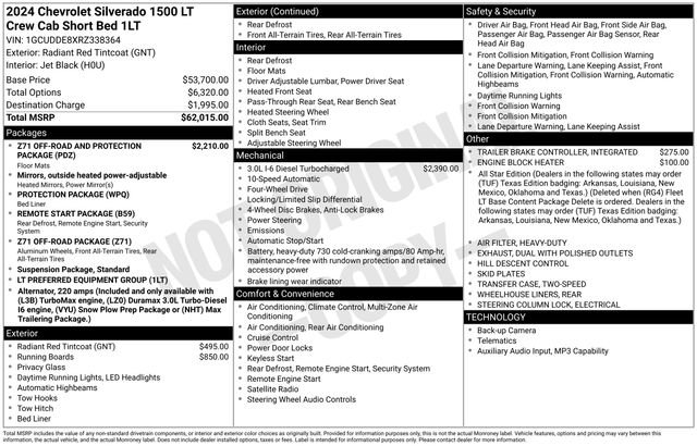 Used 2024 Chevrolet Silverado 1500 LT AWD/4WD image 29