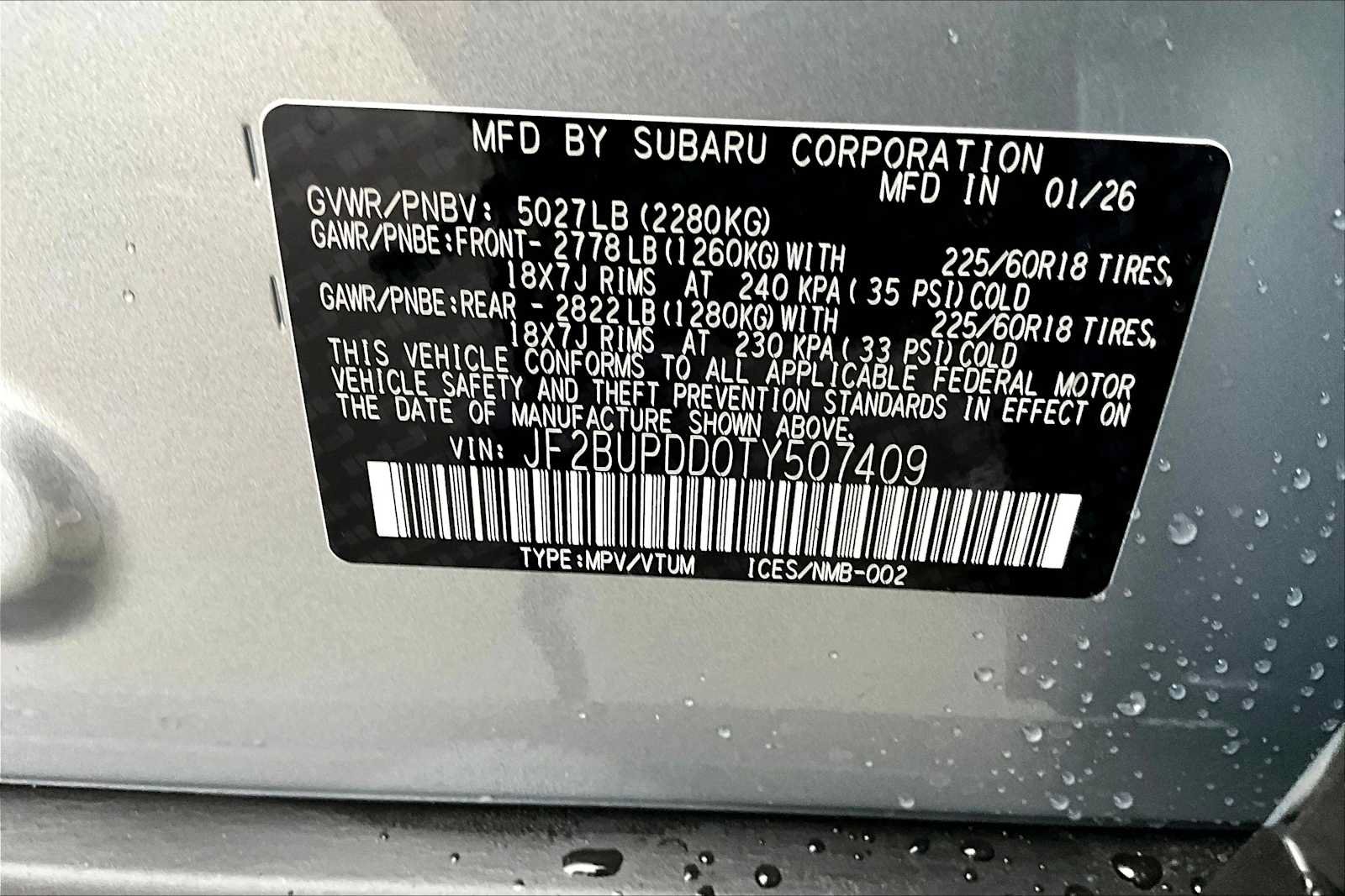 New 2026 Subaru Outback Limited AWD/4WD image 18