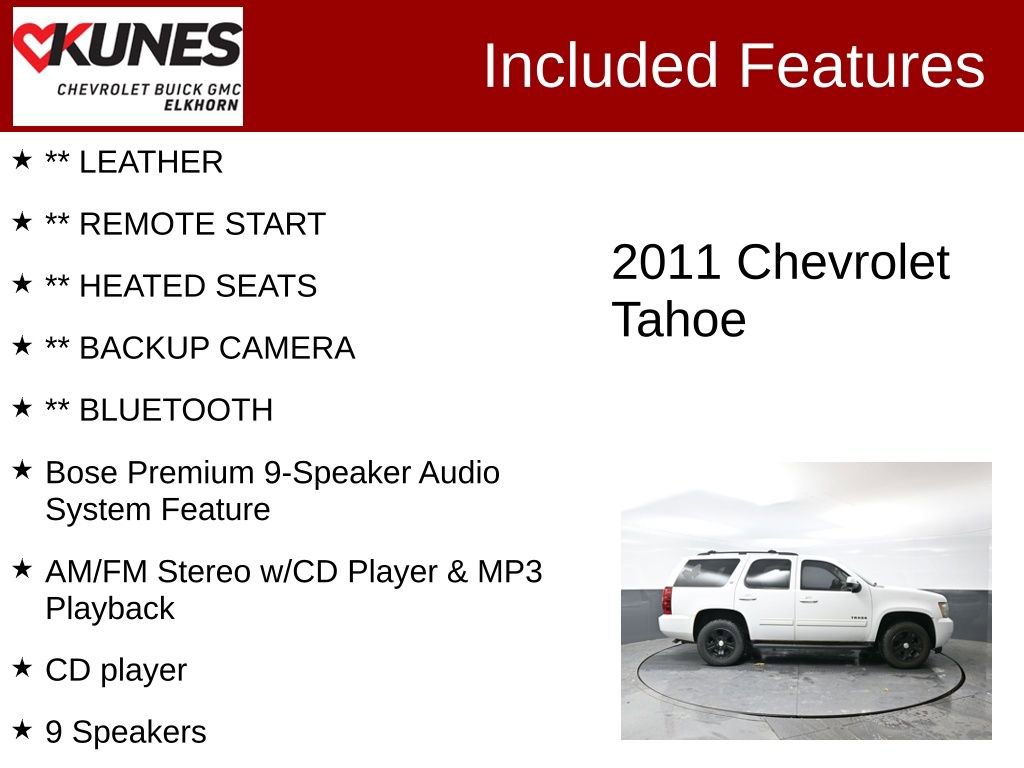 Used 2011 Chevrolet Tahoe LT image 2