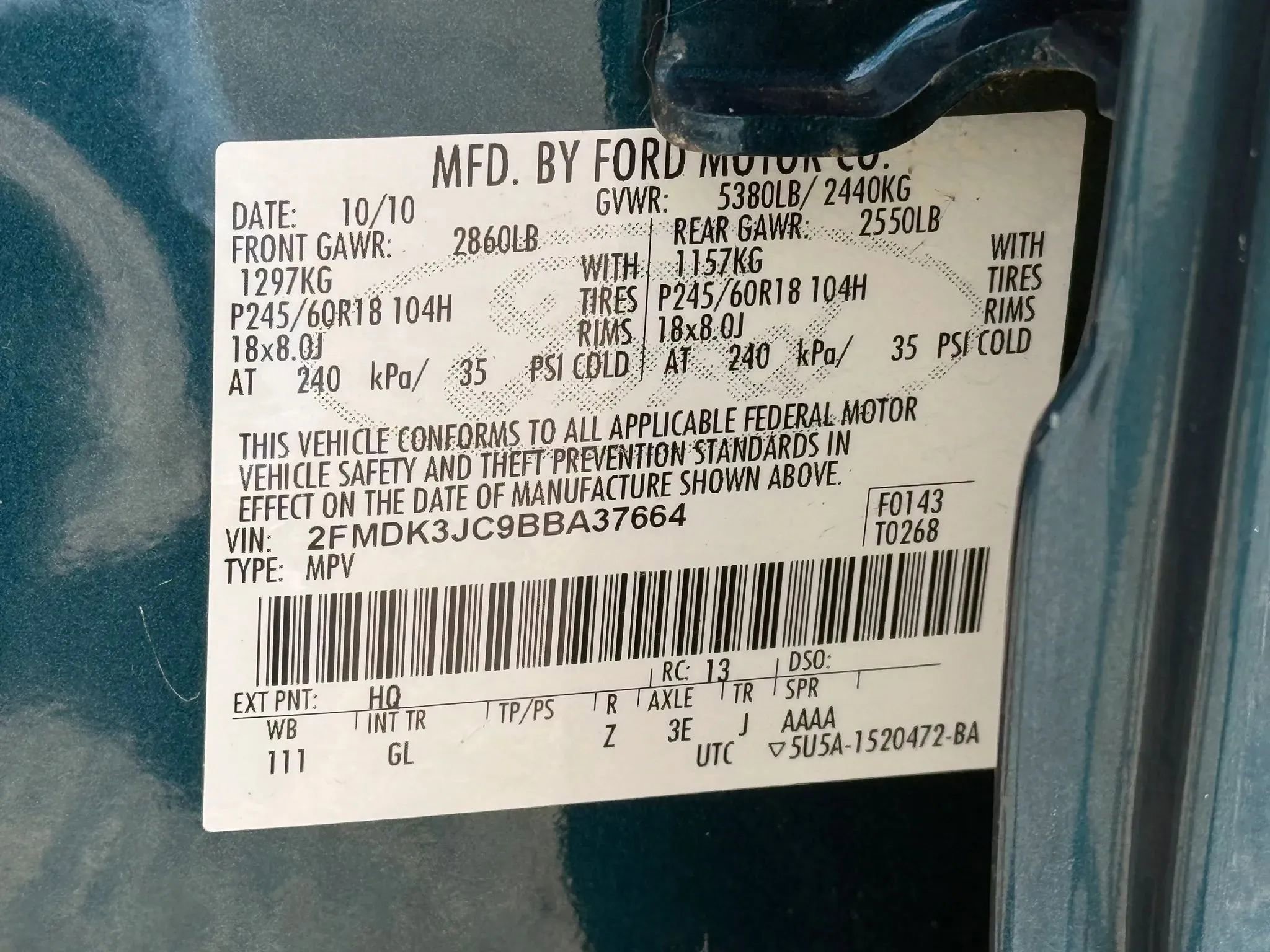 Used 2011 Ford Edge SEL w/ 202A Rapid Spec Order Code image 30