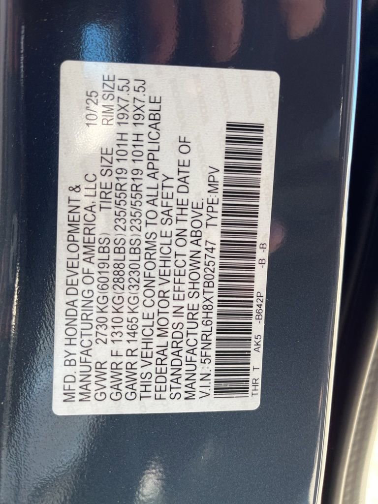 Certified 2026 Honda Odyssey Touring image 11