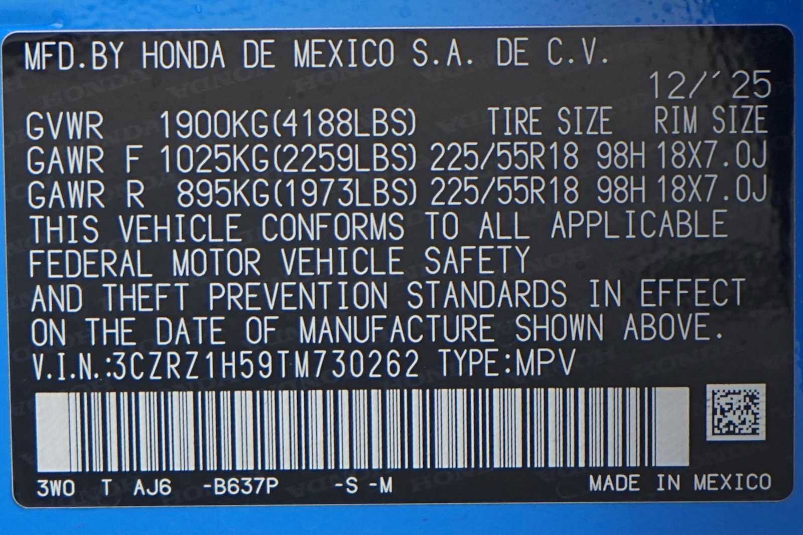 Certified 2026 Honda HR-V Sport image 30