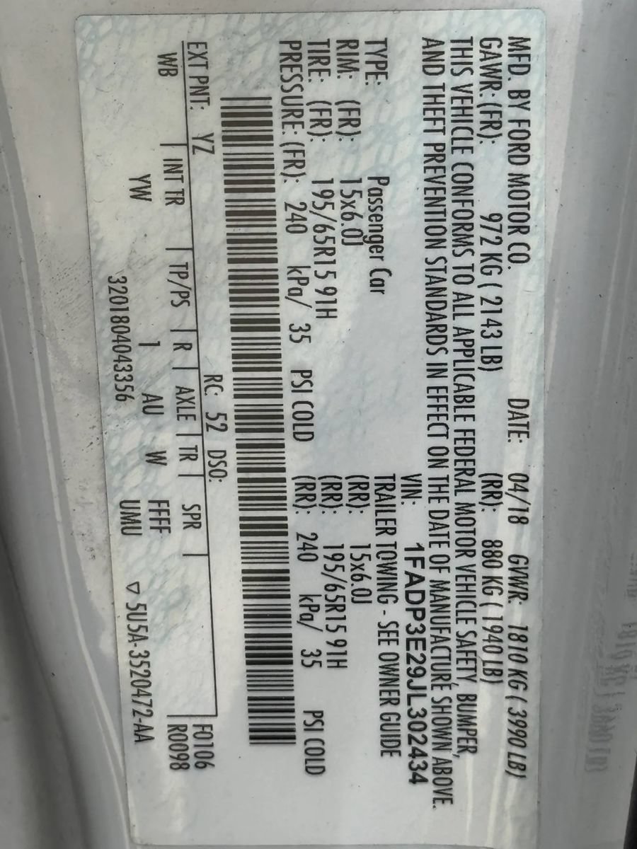 Used 2018 Ford Focus S FWD image 37