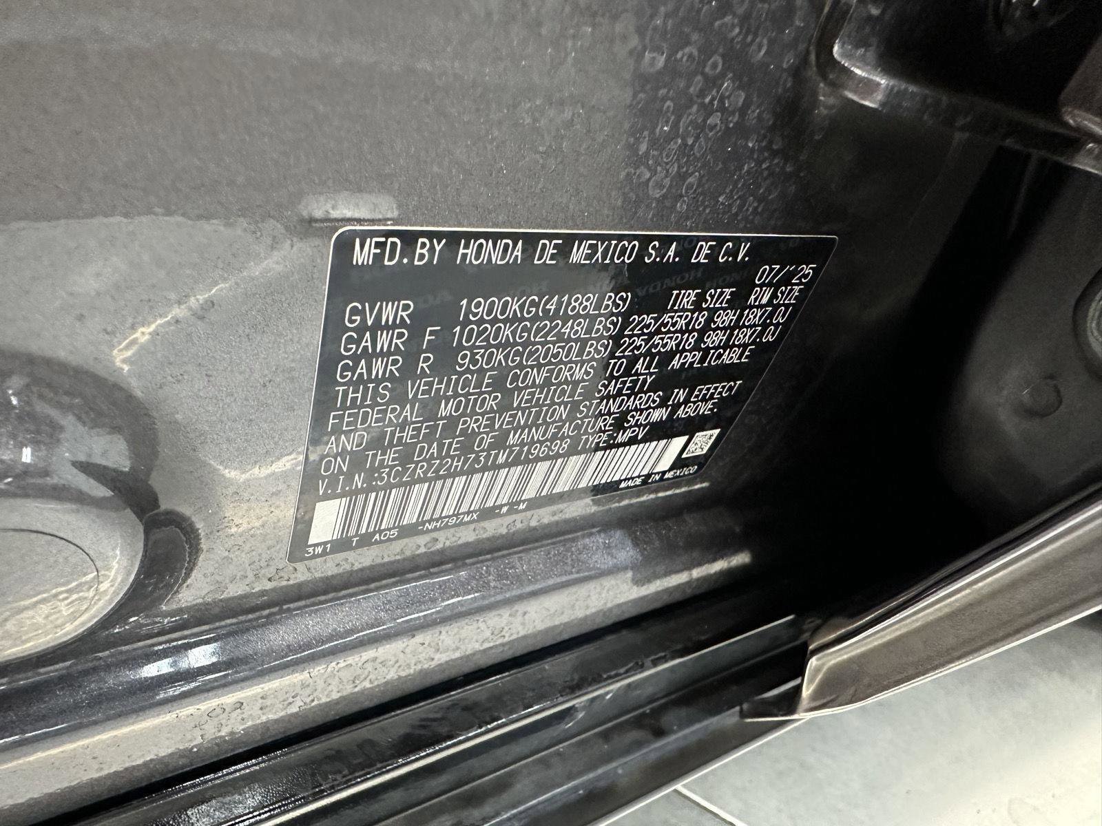 Certified 2026 Honda HR-V EX-L image 16