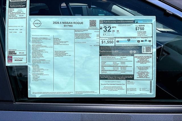 New 2026 Nissan Rogue SV FWD image 12