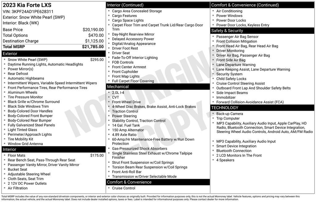 Used 2023 Kia Forte LXS FWD image 27