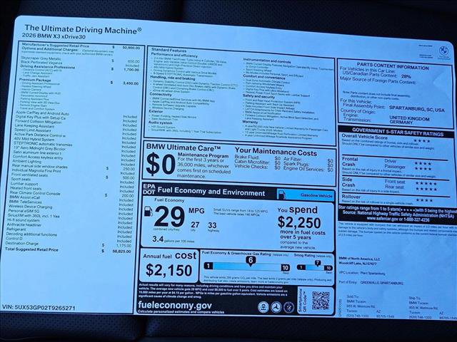 New 2026 BMW X3 xDrive30 w/ Premium Package image 20