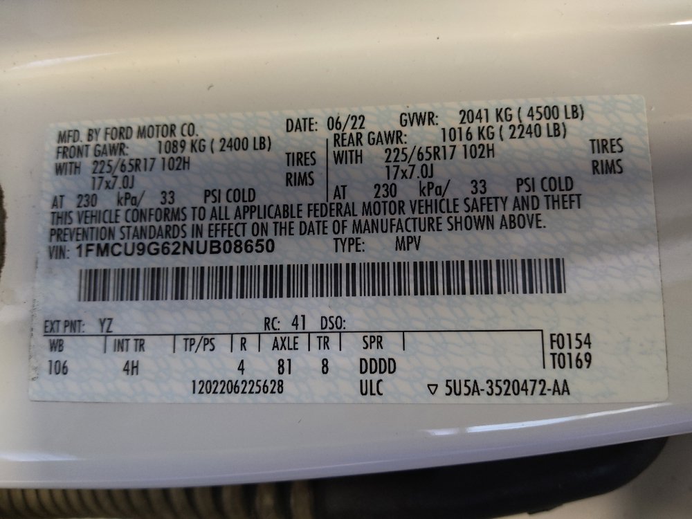 Used 2022 Ford Escape SE image 33