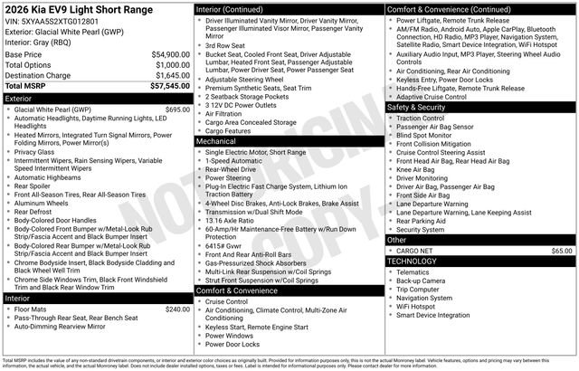 New 2026 Kia EV9 Light image 15