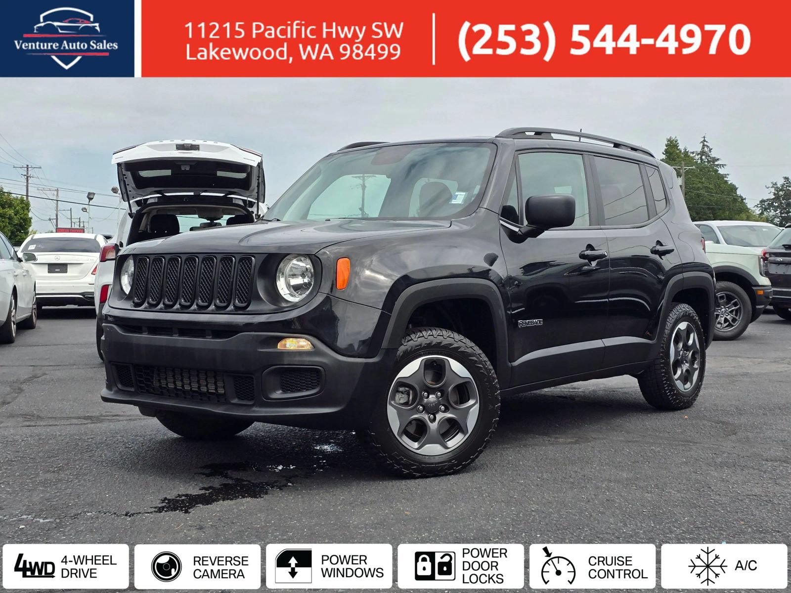 Used 2018 Jeep Renegade Sport w/ Power & Air Group AWD/4WD image 1